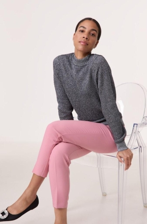 Taifun női pulóver, félgarbó, lurexes