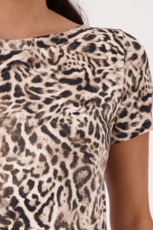 Monari női felső csónaknyakú,rövidujjú