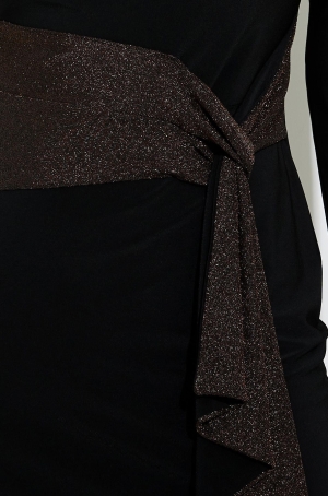 Joseph Ribkoff női ruha rövid,derekán bronz díszítés