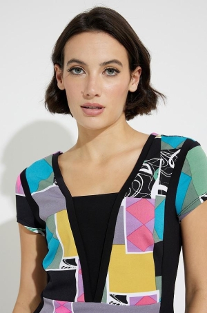 Joseph Ribkoff női ruha, japánujjú, mellénél betétes