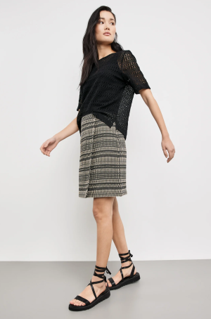 Taifun női szoknya mini,átlapolt