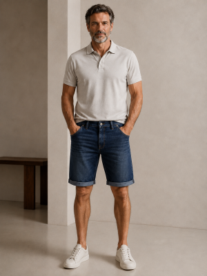 Pierre Cardin férfi nadrág, rövid, farmer