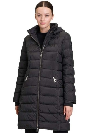 Betty Barclay női kabát, steppelt, kapucnis, cipzáros zseb