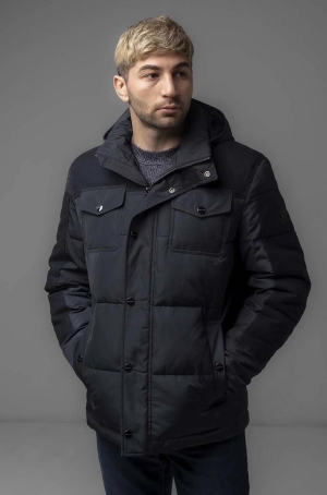 Pierre Cardin férfi dzseki szövet rátét,levehető kapucni