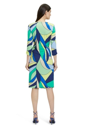 Betty Barclay női ruha, 3/4-es-húzott ujjú, átlapolt, oldalt húzott