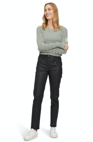 Betty Barclay női nadrág, bőrhatású, cipzáros zseb