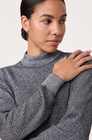 Taifun női pulóver, félgarbó, lurexes